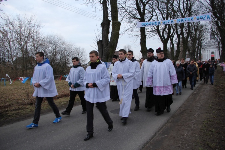 Powitanie ikony MB Częstochowskiej w Mikołajewie