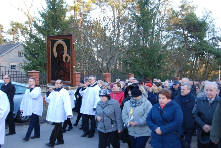 Powitanie ikony MB Czestochowskiej w Kamionie Sochaczewskim