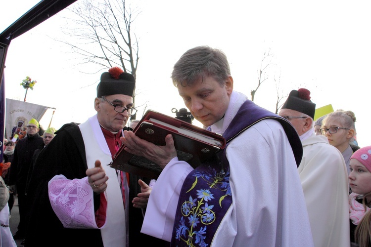 Powitanie ikony MB Częstochowskiej w Młodzieszynie