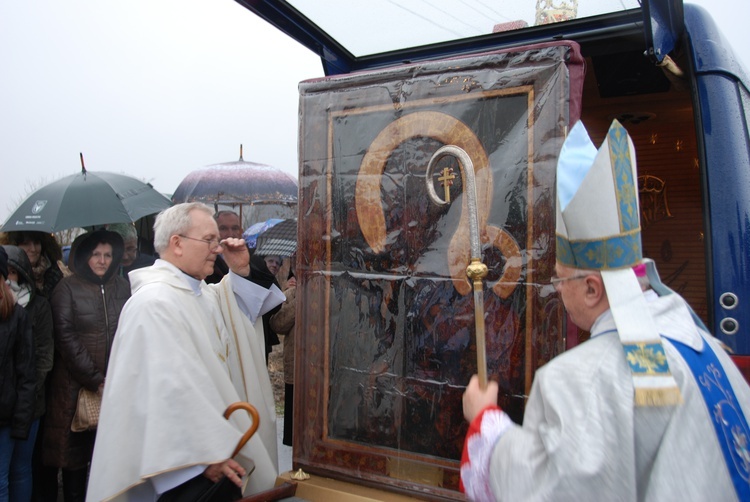 Powitanie ikony MB Częstochowskiej w Kątach