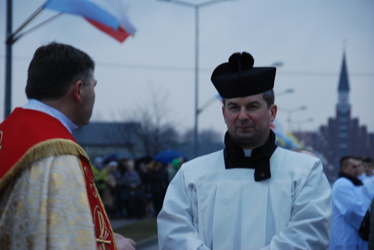 Powitanie ikony MB Częstochowskiej w parafii św. Brata Alberta w Sochaczewie