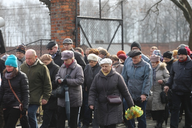 Droga Krzyżowa w intencji trzeźwości w byłym KL Birkenau 2017