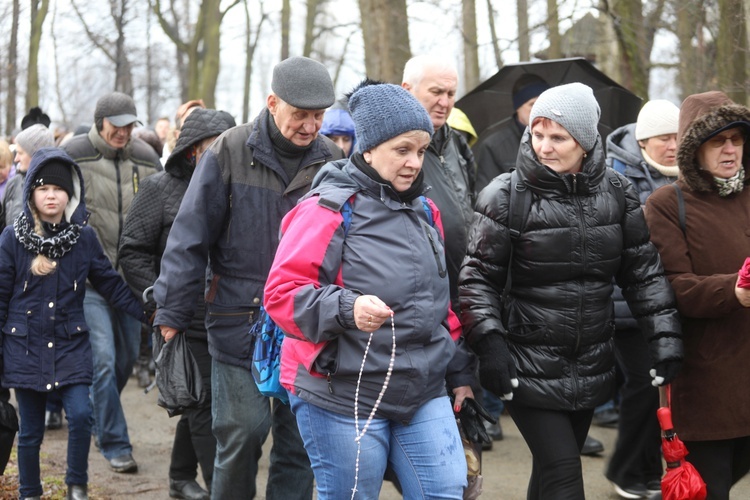 Droga Krzyżowa w intencji trzeźwości w byłym KL Birkenau 2017