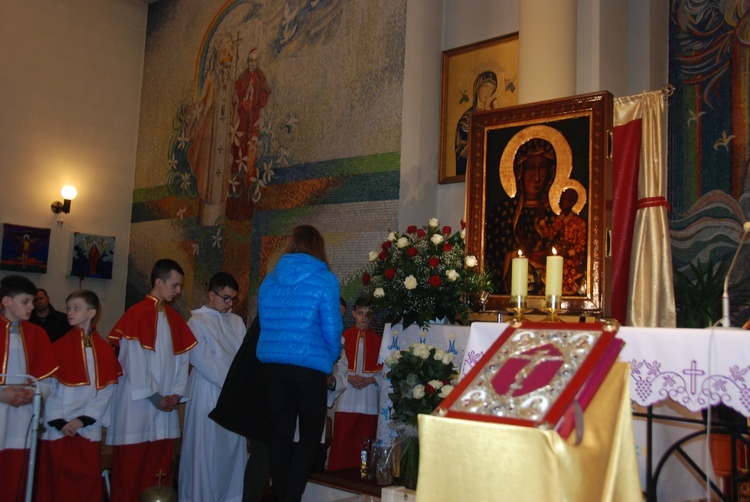 Powitanie ikony MB Częstochowskiej w parafii pw. Narodzenia NMP w Sochaczewie