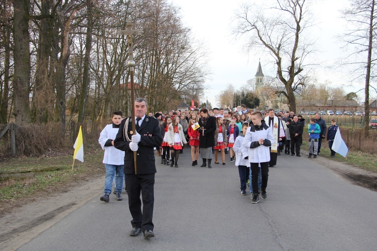 Powitanie ikony MB Częstochowskiej w Brzozowie