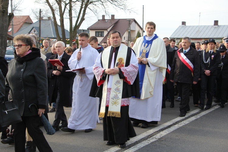 Powitanie ikony MB Częstochowskiej w Brzozowie