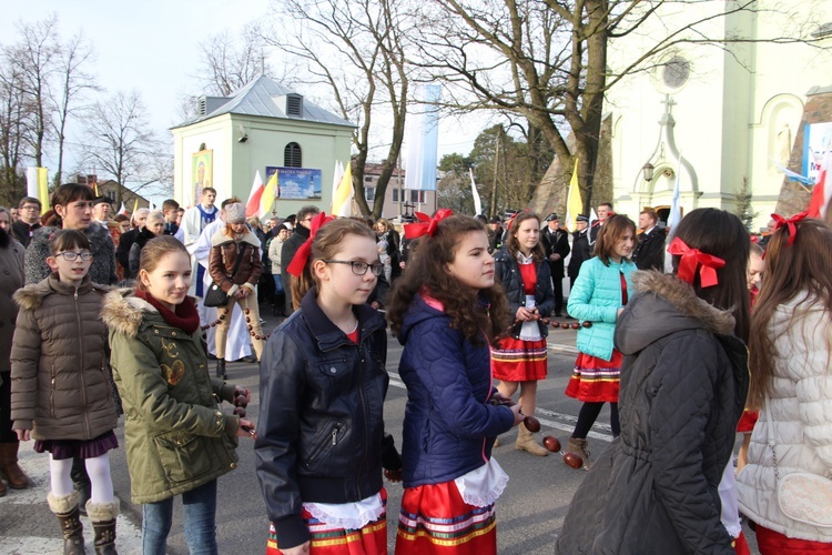 Powitanie ikony MB Częstochowskiej w Brzozowie