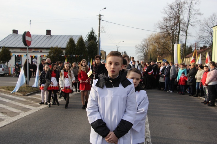 Powitanie ikony MB Częstochowskiej w Brzozowie