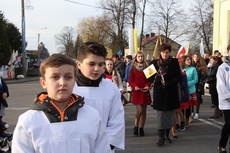 Powitanie ikony MB Częstochowskiej w Brzozowie