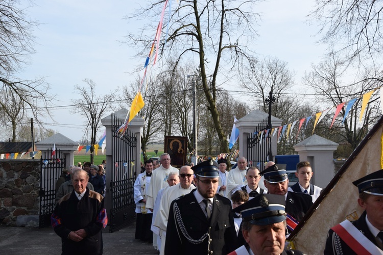 Powitanie ikony MB Częstochowskiej w Śleszynie