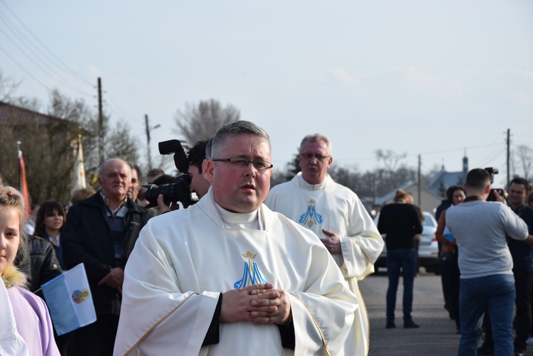 Powitanie ikony MB Częstochowskiej w Śleszynie