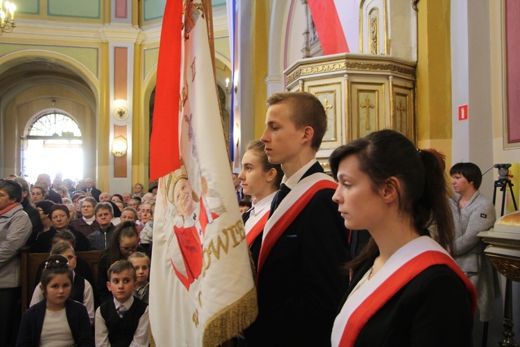 Powitanie ikony MB Częstochowskiej w Oporowie