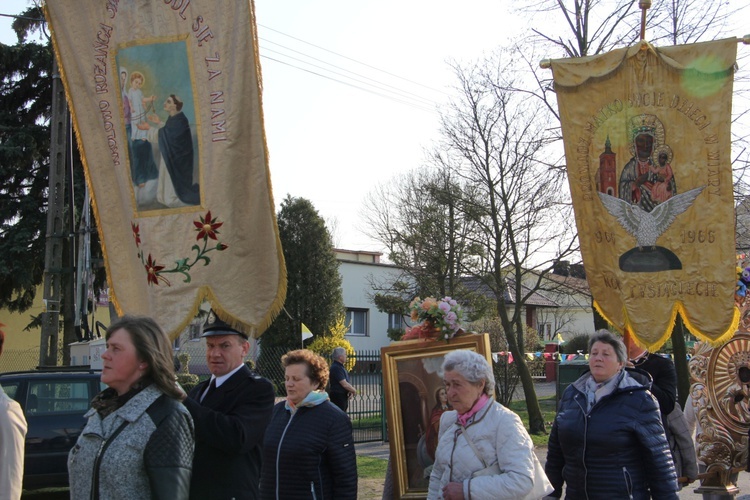 Powitanie ikony MB Częstochowskiej w Oporowie