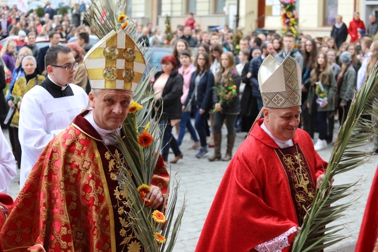 Niedziela Palmowa młodych w bielskiej katedrze - 2017