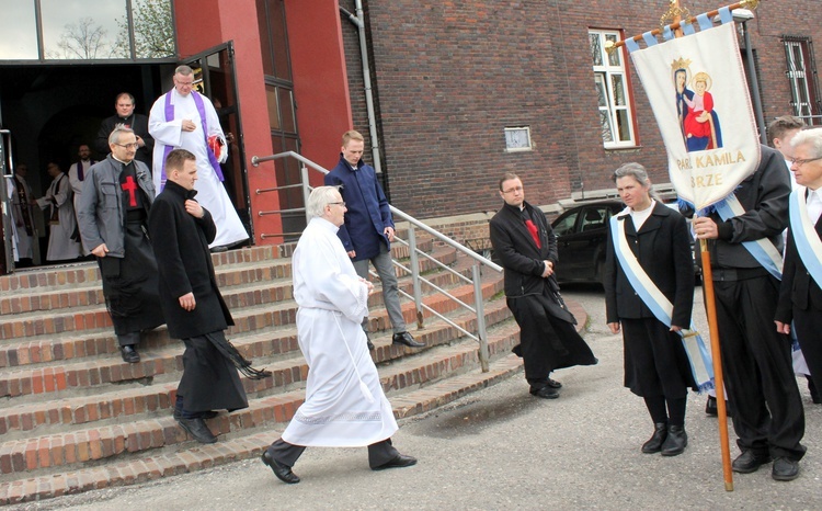 Msza pogrzebowa brata Franciszka Wieczorka w Zabrzu