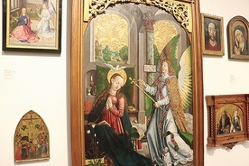 ▲	XVI-wieczny obraz „Zwiastowanie” został – staraniem księżnej Izabeli – odnaleziony w ruinach wawelskiego kościoła św. Michała Archanioła.
