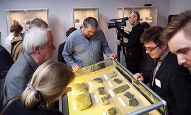 Wałbrzyskie kamienne eksponaty obejrzało wiele osób.