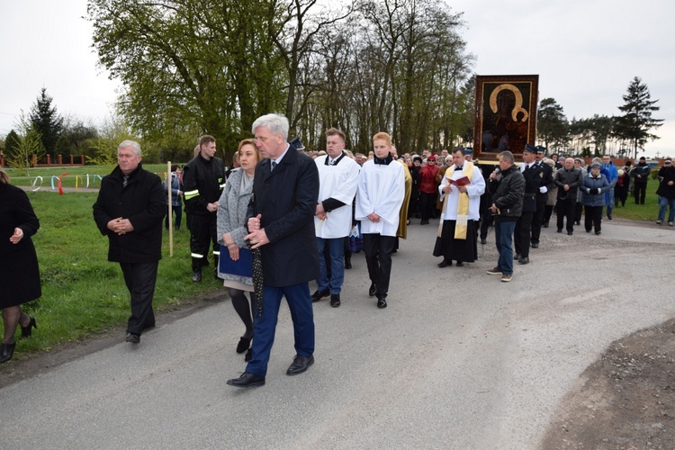 Powitanie ikony MB Częstochowskiej w Kaszewach Kościelnych