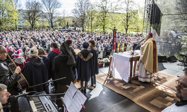 Jan Paweł II na Warszawskich Łagiewnikach