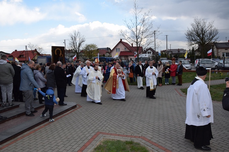 Powitanie ikony MB Częstochowskiej w Kutnie-Dybowie