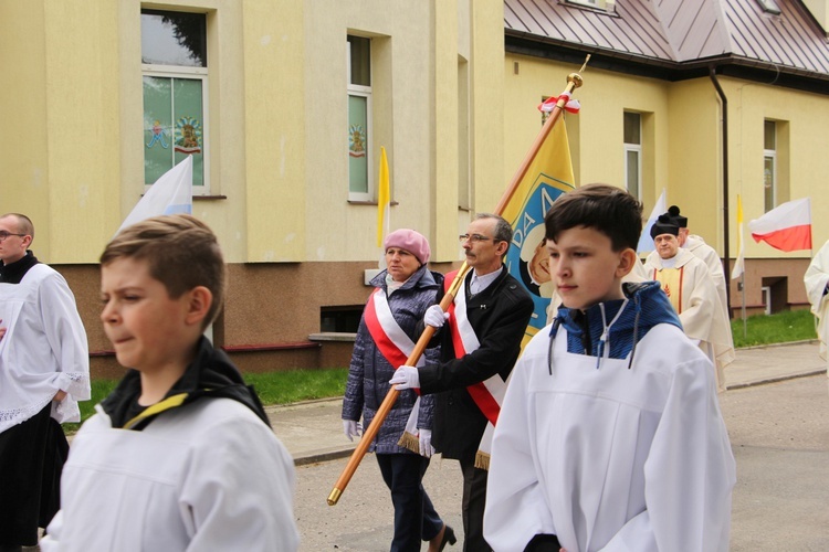 Powitanie ikony MB Częstochowskiej w Kutnie-Woźniakowie