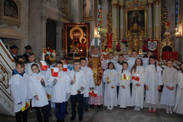 Powitanie ikony MB Częstochowskiej w Łaniętach