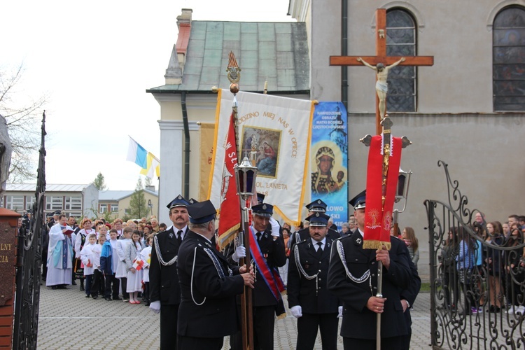 Powitanie ikony MB Częstochowskiej w Łaniętach