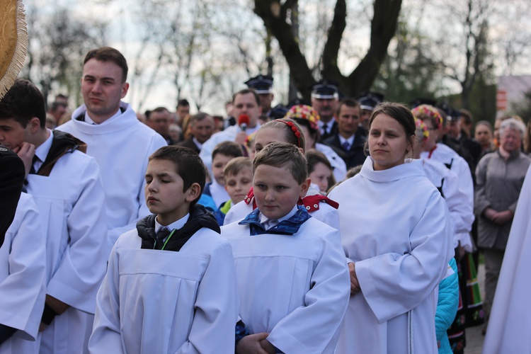 Powitanie ikony MB Częstochowskiej w Łaniętach