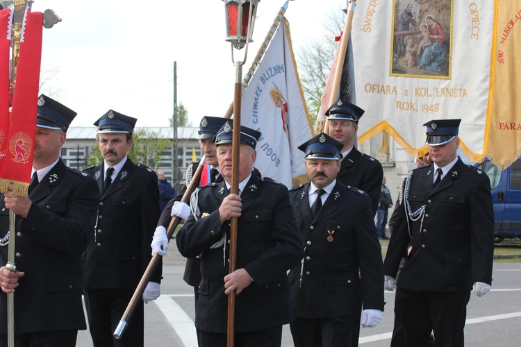 Powitanie ikony MB Częstochowskiej w Łaniętach