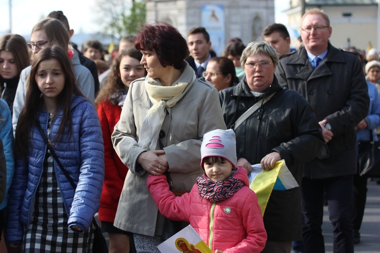 Powitanie ikony MB Częstochowskiej w Łaniętach