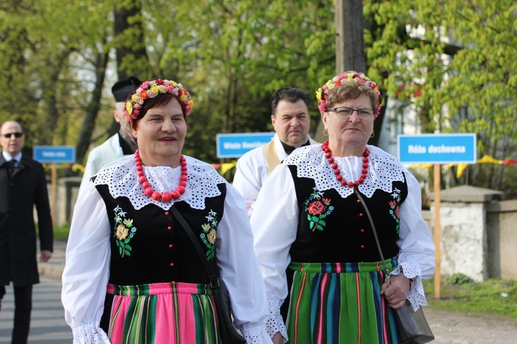 Powitanie ikony MB Częstochowskiej w Łaniętach