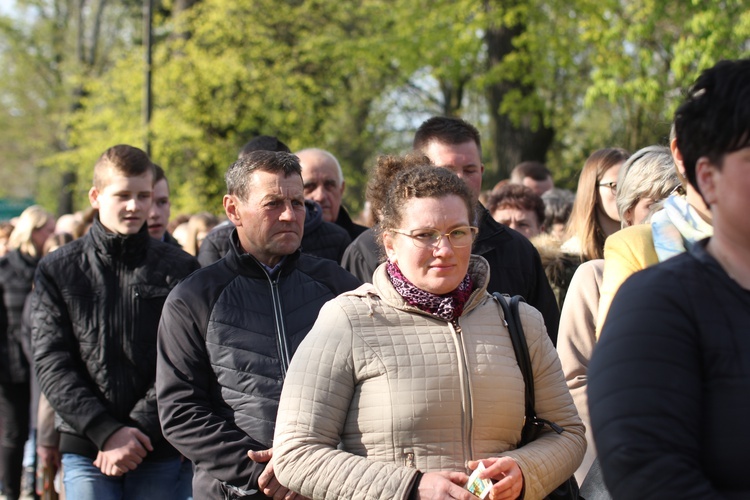 Powitanie ikony MB Częstochowskiej w Łaniętach