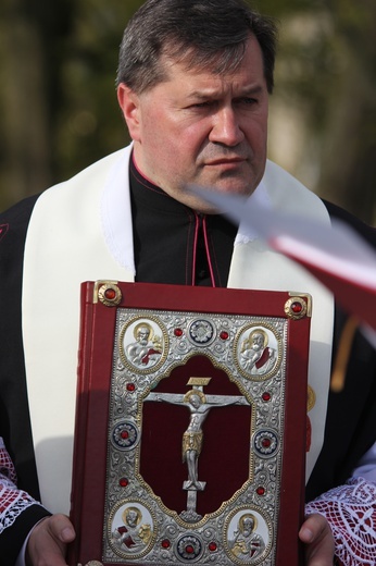 Powitanie ikony MB Częstochowskiej w Łaniętach