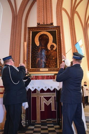 Powitanie ikony MB Częstochowskiej w Strzelcach