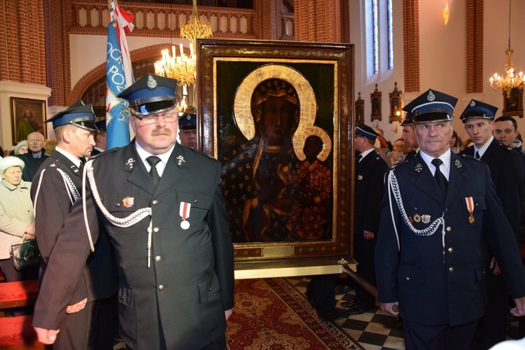 Powitanie ikony MB Częstochowskiej w Strzelcach