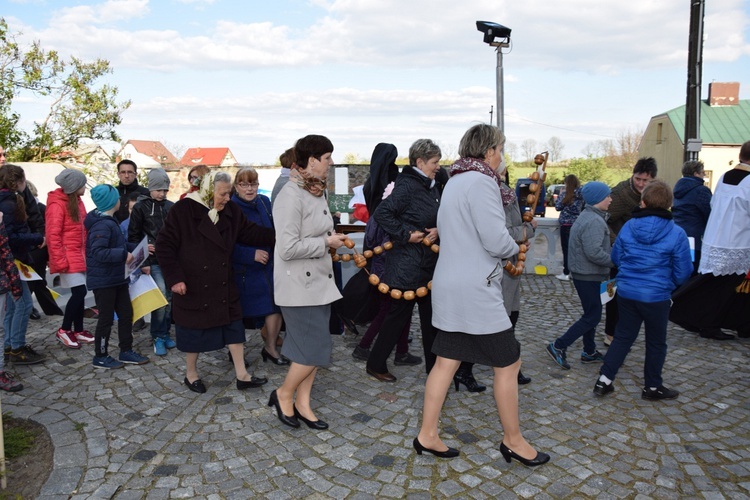 Powitanie ikony MB Częstochowskiej w Strzelcach