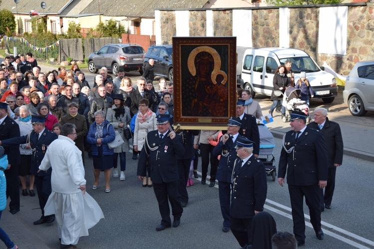 Powitanie ikony MB Częstochowskiej w Strzelcach