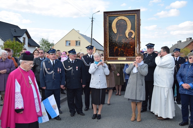 Powitanie ikony MB Częstochowskiej w Strzelcach