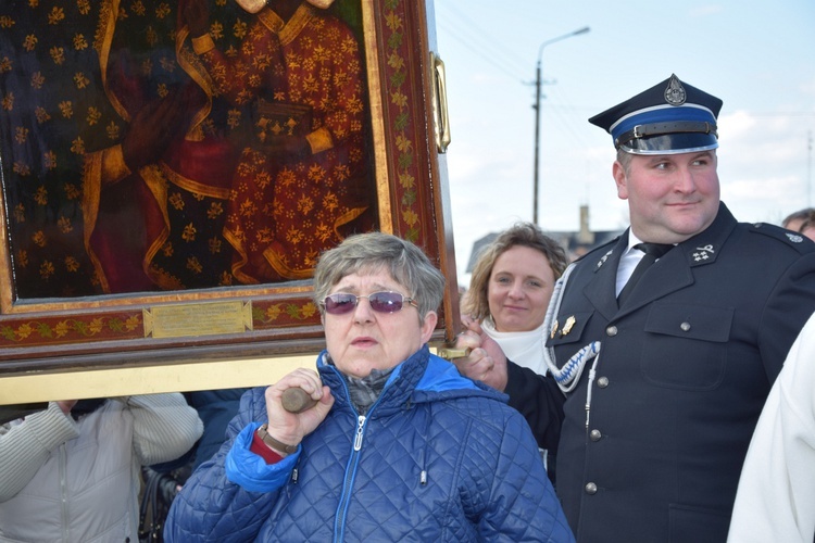 Powitanie ikony MB Częstochowskiej w Strzelcach