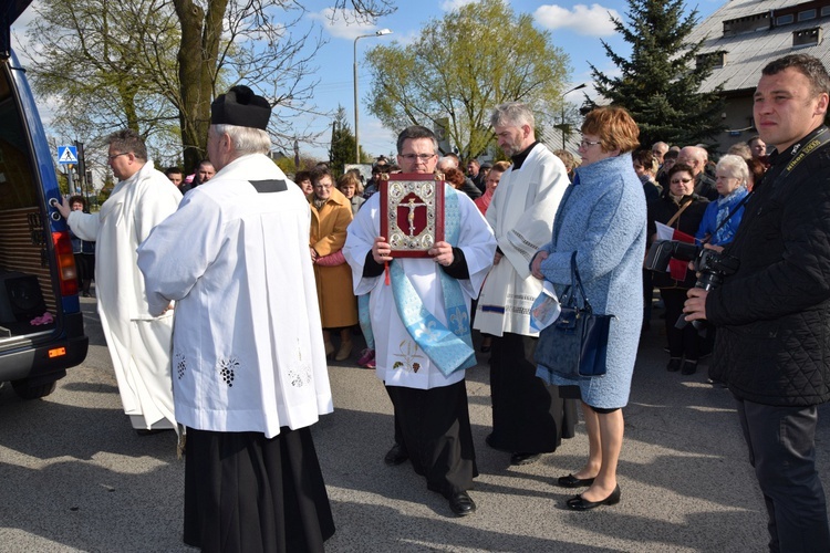 Powitanie ikony MB Częstochowskiej w Strzelcach