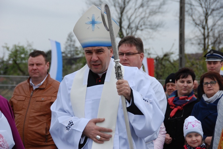 Powitanie ikony MB Częstochowskiej w Nowem