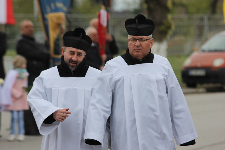 Powitanie ikony MB Częstochowskiej w Nowem