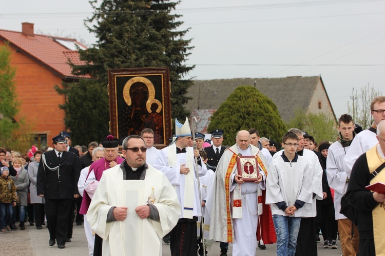 Powitanie ikony MB Częstochowskiej w Nowem