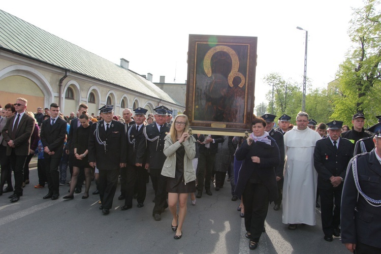 Powitanie ikony MB Częstochowskiej w Krośniewicach