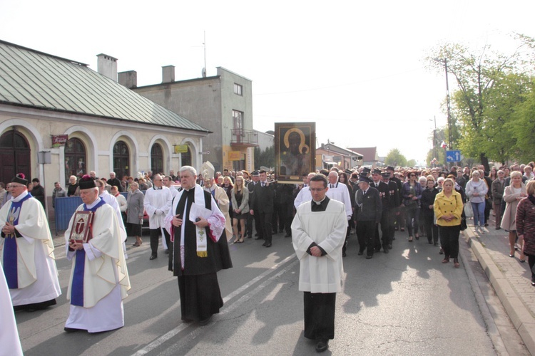 Powitanie ikony MB Częstochowskiej w Krośniewicach