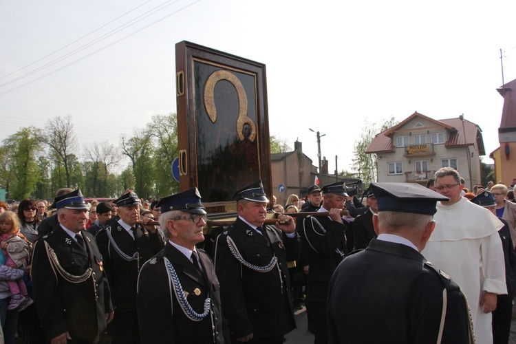 Powitanie ikony MB Częstochowskiej w Krośniewicach