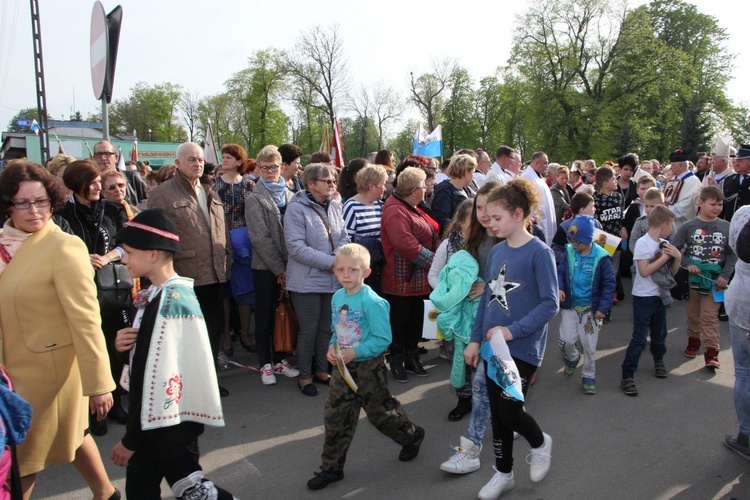 Powitanie ikony MB Częstochowskiej w Krośniewicach