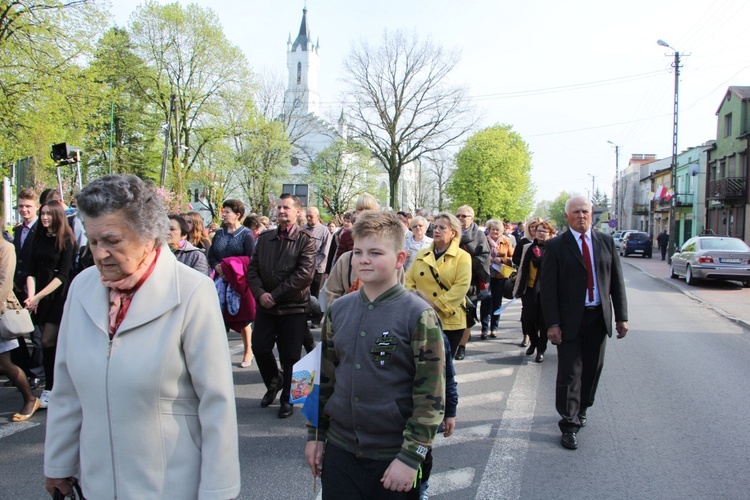 Powitanie ikony MB Częstochowskiej w Krośniewicach