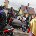 Motocykliści w kościele w Zgórsku