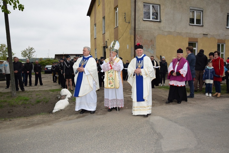 Powitanie ikony MB Częstochowskiej w Ostrowach